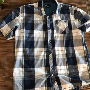 DC short sleeve button up collared shirt